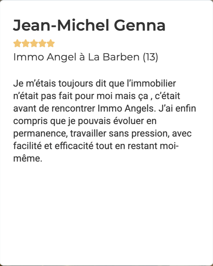 Jean-Michel G. partage comment Immo Angels lui a permis d’évoluer dans l’immobilier sans pression.